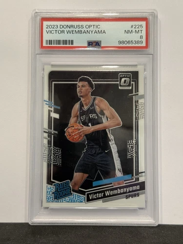 2023-24 Panini Donruss Optic - Rated Rookie Victor Wembanyama #225 (RC) PSA 8