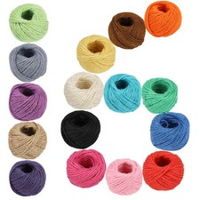 1312 Feet Jute Twine 16 Roll Strong Cord Thick Rope String for DIY Art Craft .