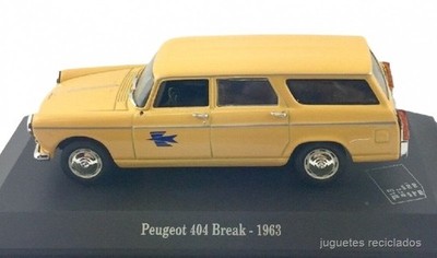 Peugeot 404 Break 1963 La Poste Postal Service 1:43 Diecast Atlas