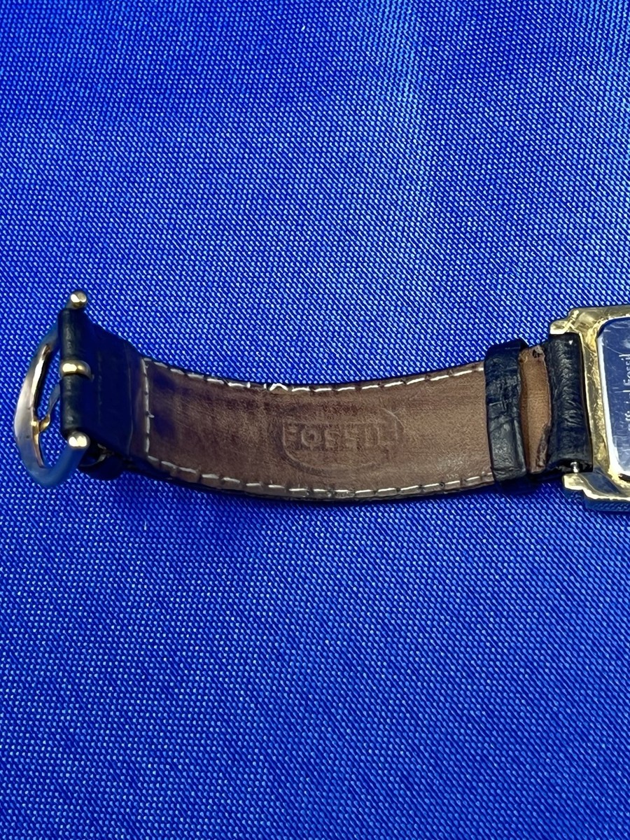 1990s Fossil Mickey Mouse Golf Limited Edition Gold Tank Watch L1