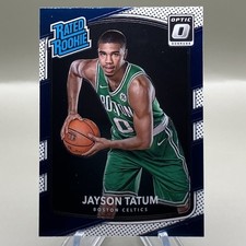 2017-18 Jayson Tatum Panini Donruss Optic #198 Rated Rookie Card RC. rookie card picture