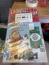 Christmas Santa Clause Comes to Town Book and Recording Cassette Tape New Sealed