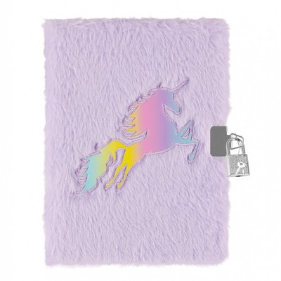 5907414500087 Pamiętnik Pluszowy Zamykany A5/80k Unicorn Starpak 564629 Starpak