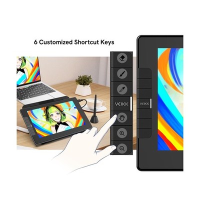 VEIKK VK1200 11.6 inch Drawing Tablet with Screen, 8192 Levels