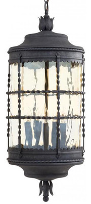 Minka-Lavery Mallorca 5-Light 31.75'' Spanish Iron Outdoor Hanging Pendant Light