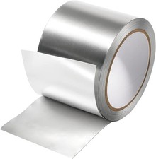 Amcbkyea Aluminium Foil Tape 50mm x 10m Heat Resistant Waterproof HVAC Duct Seal