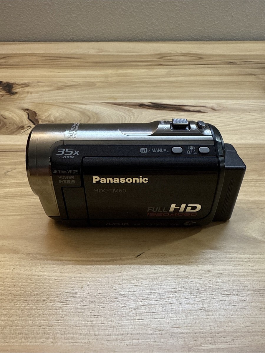 Panasonic HDC-TM60 Camcorder 16GB Built-In Memory Charger Full HD
