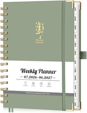 Academic Planner 2026-2027, Weekly and Monthly, Hardcover, A5 5.7" X 8.3" Ju