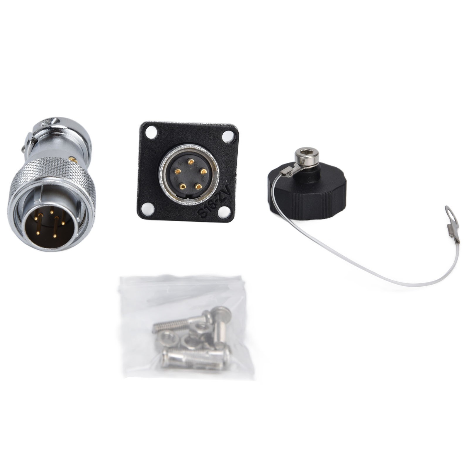 500V WS16 Aviation Plug Socket Connector Waterproof Power Connector