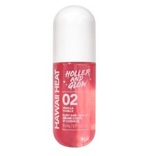 Holler And Glow Hawaii Heat Body  Hair Mist, Warm Vanilla, Peony  Amber Scent,