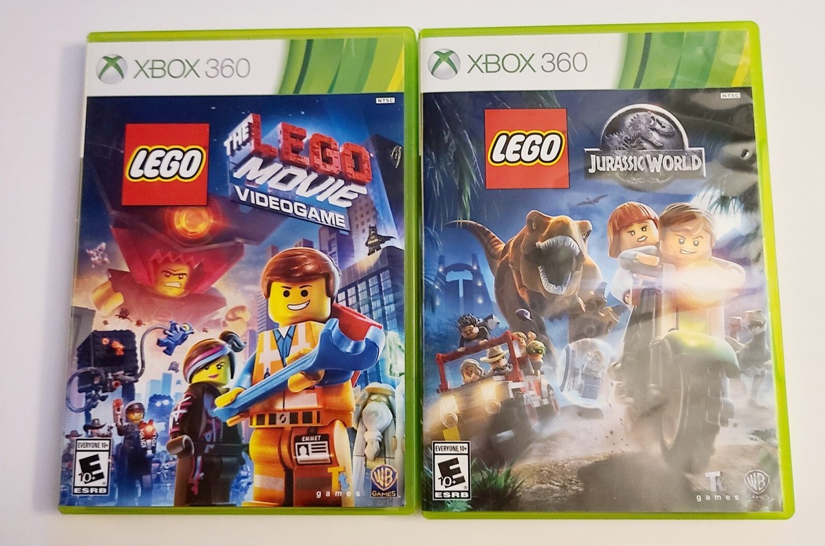 The Lego Movie Video game And Jurassic World xbox 360