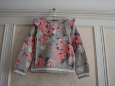 NWT Janie And Jack Girls FLORAL RUFFLE PULLOVER Top 5