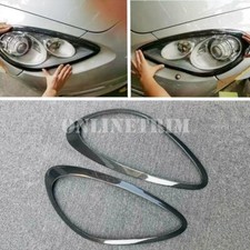 Carbon Fiber Headlight Eyebrow Eyelid Cover For Porsche Panamera 970 2010-2013