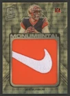 2020 Panini Spectra Gold Vinyl Prizm #26 Joe Burrow NIKE Brand Logo Patch 1/1