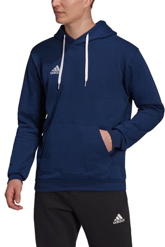 adidas Hoodie Mens Entrada Football Sports Teamwear Navy Top - Picture 6 of 8