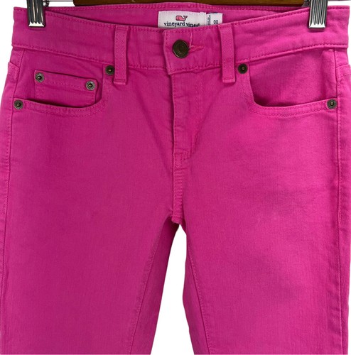 Vineyard Vines Womens Hot Pink Chino Skinny Pants Sz 00 Mid Rise - Picture 2 of 7