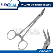 Stieglitz William Splinter Forceps, 90-Degree Stainless Steel German Grade