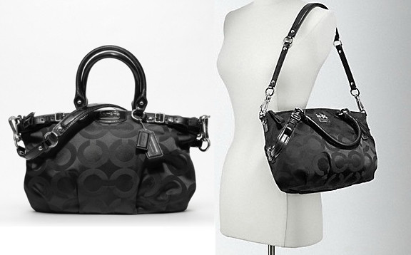 Coach Madison Op Art Signature Sa Sophia Satchel 18650 Black Coach Madison Op Art Signature Sa Sophia Satchel 18650 Black Silver Ebay