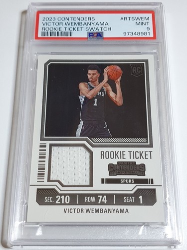 2023 Panini Contenders Victor Wembanyama Rookie #PATCH Jersey - PSA 9 (low POP)