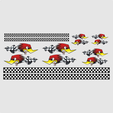 1:24 - 1:18  Aufkleber Set Horsepower Flags R...