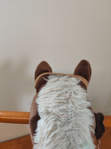 Mamas And Papas Rocking Brown & White Sit On Horse Toy Wooden Base 68 x 30 x 56c - Picture 14 of 24