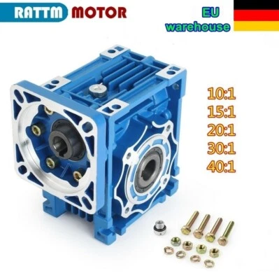 RATTMMOTOR 【DE】Schneckengetriebe NMRV040 Worm Gearbox 5 10 30 40:1 For Nema34 Schrittmotor
