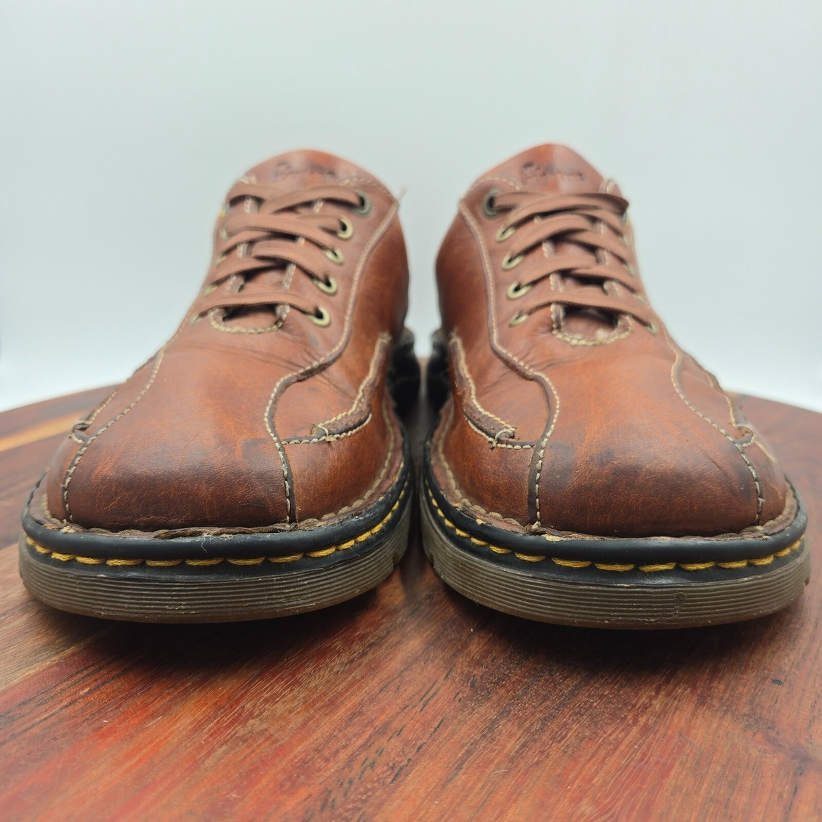 Dr. Martens Shoes Men's 11M Brown Leather Bicycle Toe Oxford Derby