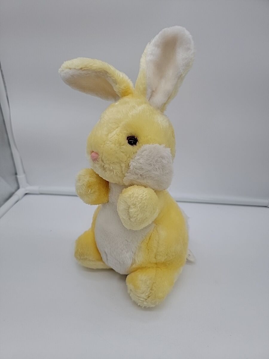 【TLLDAWN】HOPE BUNNY BABY TOP light yellow Vintage Mighty Star Pastel Yellow Bunny Rabbit Pink Eyes