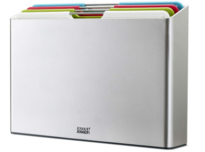 Joseph Joseph Folio Plastic Kitchen Cutting Board Set with Storage Case 60185