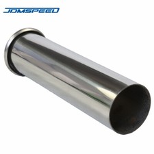 Exhaust Round Tailpipe Trim Tip 2" 51mm Rolled Out Weld-on Stainless Steel