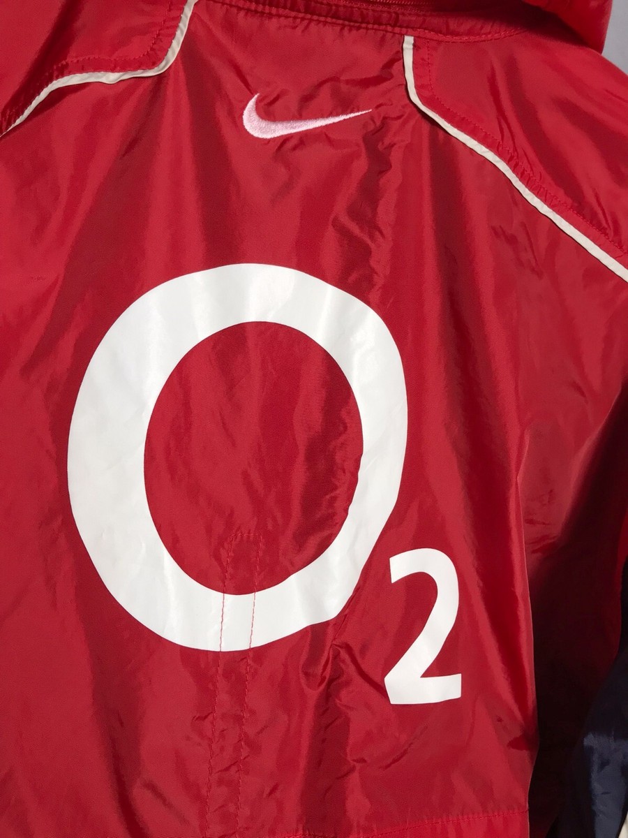 【Nike】 00s〜 England warm up wear O2 Nike England Rugby Union Jersey T-shirt O2 Rare Away 2000s