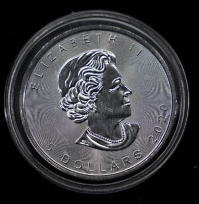 2020 Canada Dragon Queen Elizabeth II 1oz 9999 FINE Silver coin $5