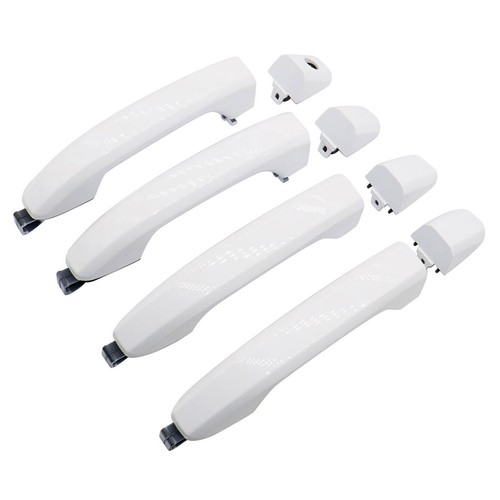 4pcs Olympic White Door Handles For GMC Sierra 2500HD & 3500HD 2015-2019 - Picture 4 of 10