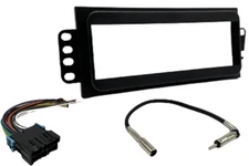 Pontiac Single DIN Car Stereo Dash Kit, Wire Harness & Radio Antenna Adapter