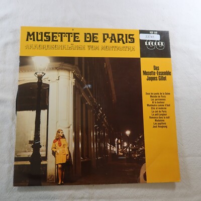 Musette Ensemble Jaques Gillot Musette De Paris LP Vinyl Record Album