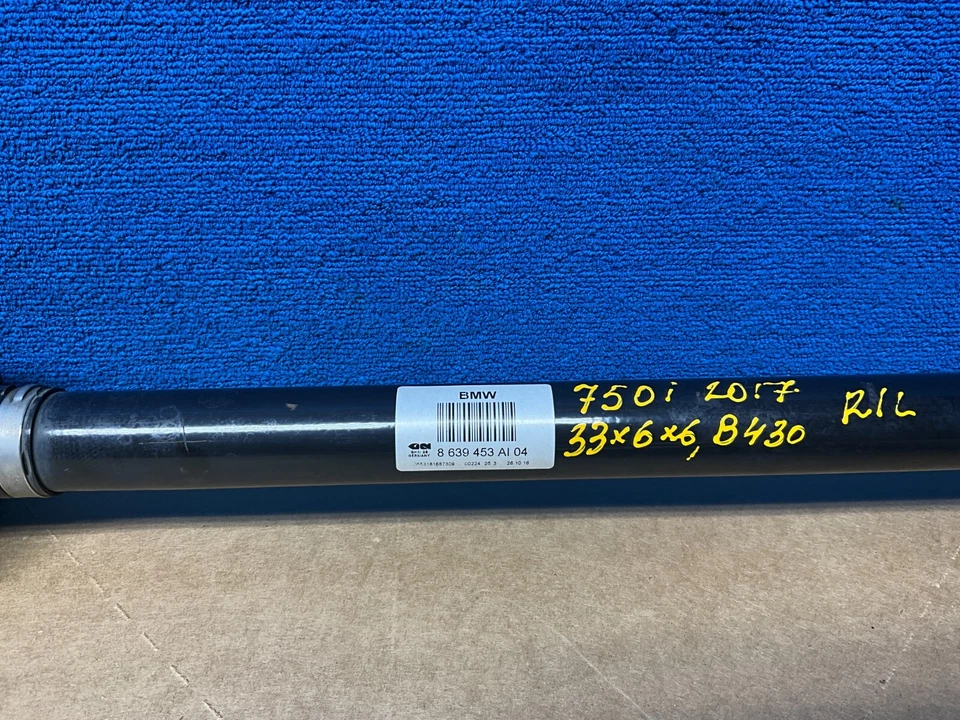 BMW 750i 2016-2019 4,4 L eje trasero izquierdo eje medio eje OEM Foto 3 de 4