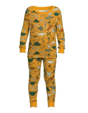 Wonder Nation Dino Themed 2piece Pajama Set Long Sleeve 12M