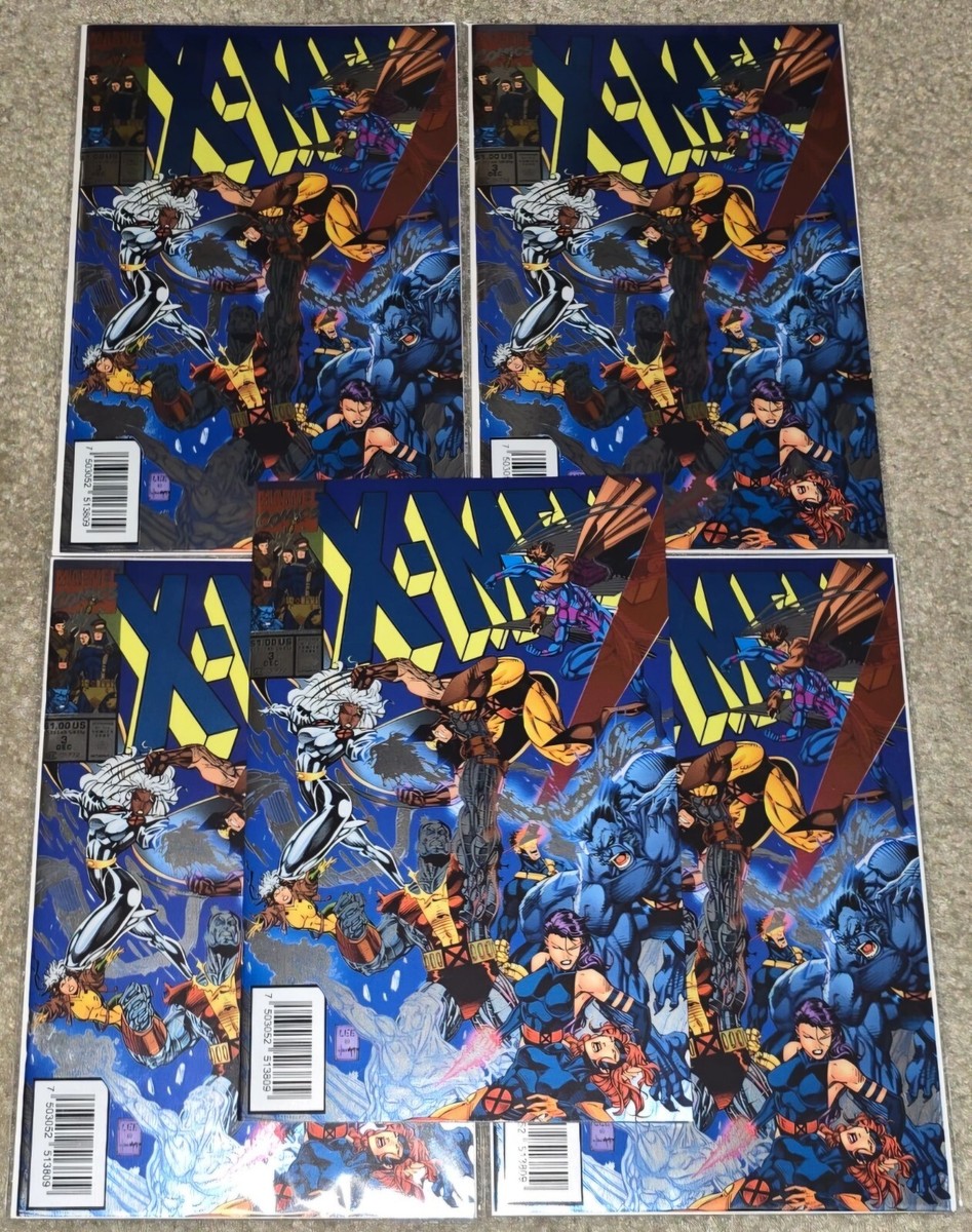 1 2024 X-men 3 NM MX NYCC 900 Foil Jim Lee Scott Williams Blue