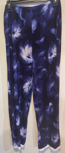 Simply Vera Wang Women's 2 pc Pajama Set Size S Shades of Blue Floral Pink - Picture 4 of 4