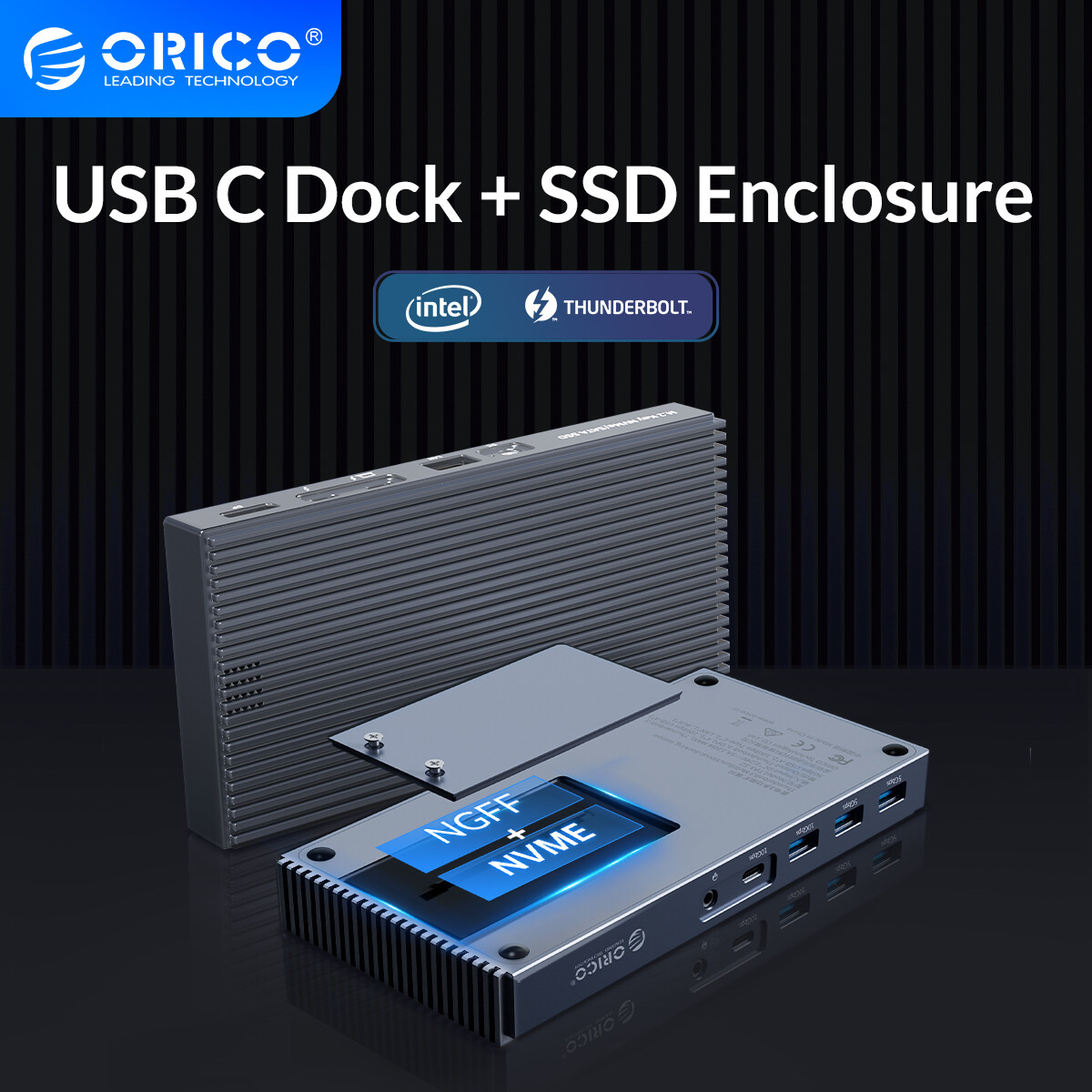 ORICO Thunderbolt USB-C Docking Station 8K@60Hz NVMe