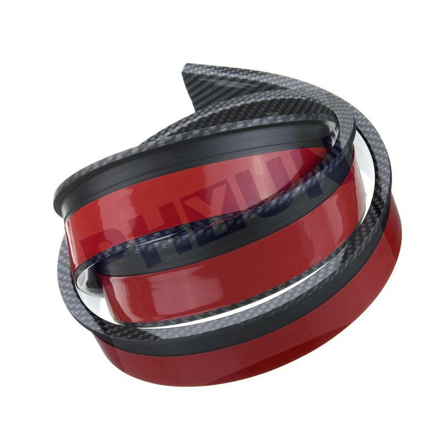 2X 59" Carbon Look Car Fender Lip Flare Wheel Moulding Trim Protector Universal - Image 2 of 4