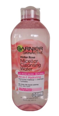 NEW Garnier Micellar Water with Rose and Glycerin, 13.5 Fl Oz