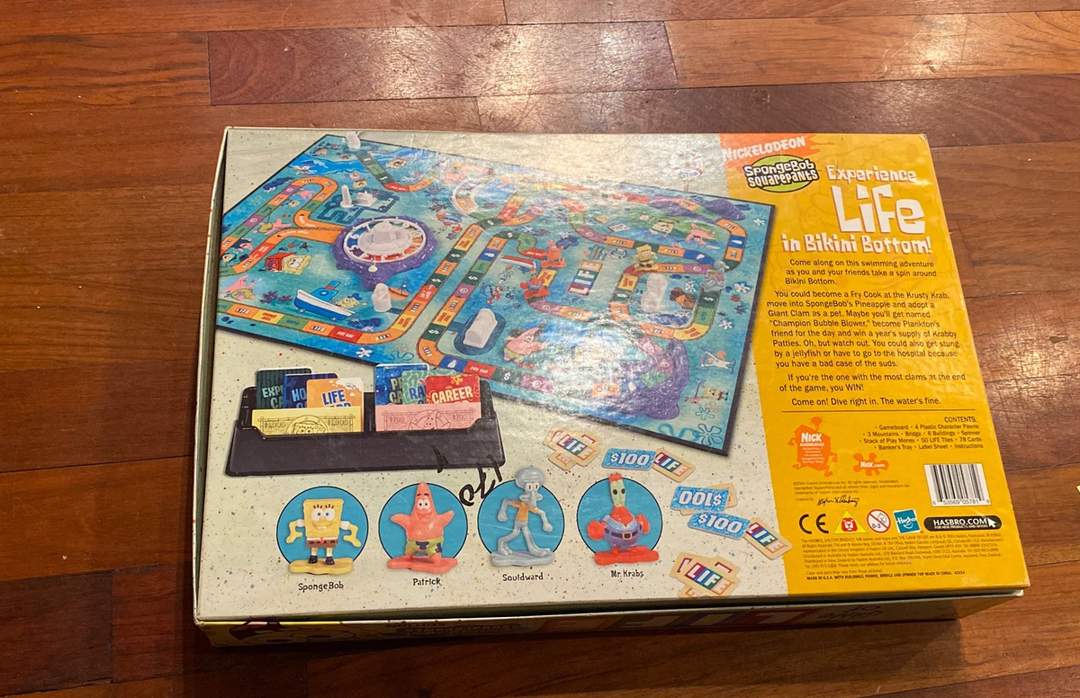 Life the Game of Spongebob Squarepants Instructions - Hasbro