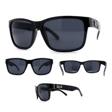 Locs All Black Gangster Sport Horn Rim Cholo Sunglasses