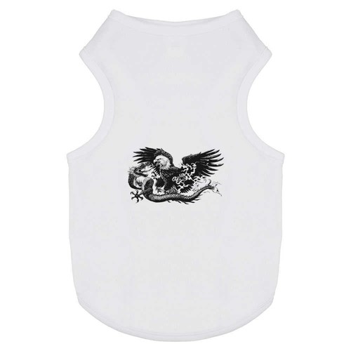 'American Eagle Fighting Chinese Dragon' Pet Dog / Cat T-Shirt (PT047936)