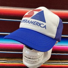 Vtg SA Super America Snapback Adult Rope Hat Trucker Baseball Cap Foam Front