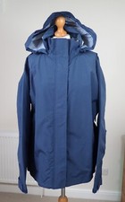 Avenue Size Uk 20 Fits Up 42" Women's Jacket Hood Pockets Anorak Coat Blue