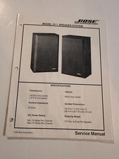 Original Bose Service Manual 31 Speaker System