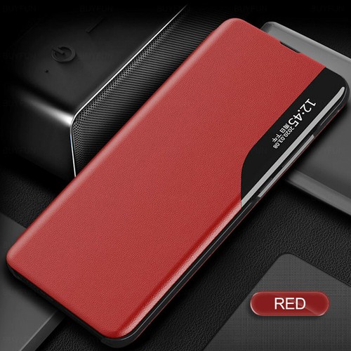 Case For Samsung S23 S22 Ultra S21 S21 FE S20 S10 Smart View Leather Flip Cover - Bild 17 von 19