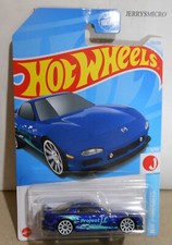 HOT WHEELS HW J-IMPORTS SERIES '95 MAZDA RX-7 IN BLUE  9/10 OR 170/250